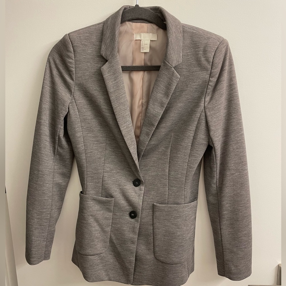H&M gray blazer size 6